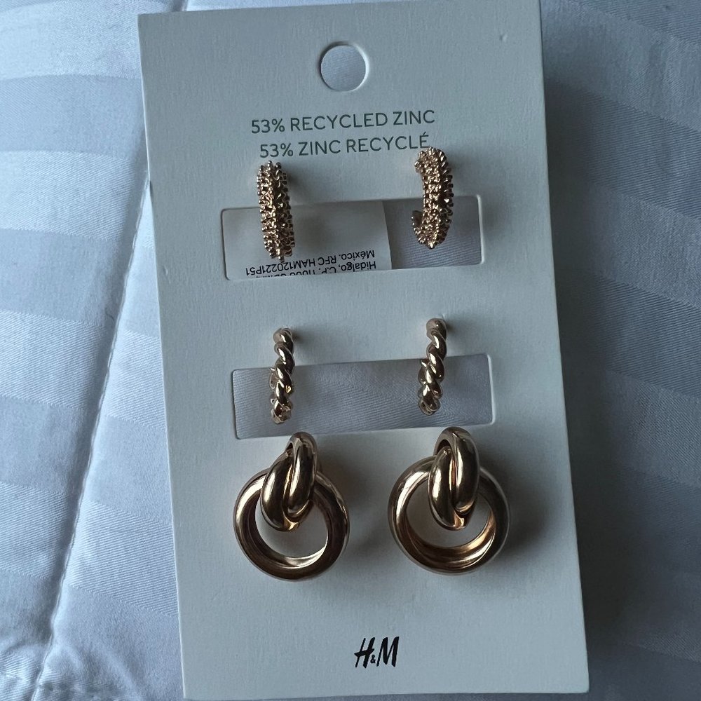 Gold Stud Earrings
